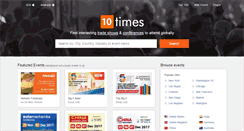 Desktop Screenshot of 10times.com